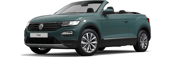 Location de voiture Volkswagen T-Roc Cabrio à Paros.